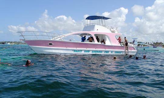 Catamarán a motor de 47 pies para alquilar en Punta Cana, República Dominicana