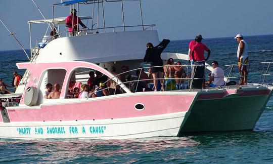 Catamarán a motor de 47 pies para alquilar en Punta Cana, República Dominicana