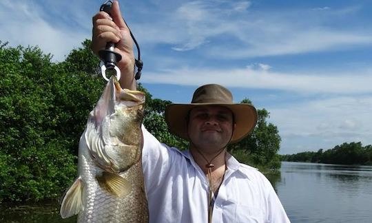 Enjoy Fishing in Bolgoda, Sri Lanka on FR 17 Yamaha Boat