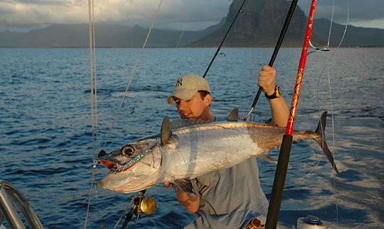 Aproveite a pesca em Flic en Flac, Maurício, em 26' Cuddy Cabin