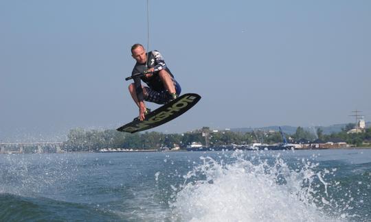 Wakeboarding in the City of Basel.