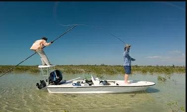 Enjoy Fishing in Deep Creek Settlement, Bahamas on Jon Boat