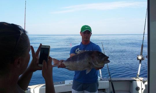 Viagens emocionantes de pesca em alto mar em Lagos, Portugal