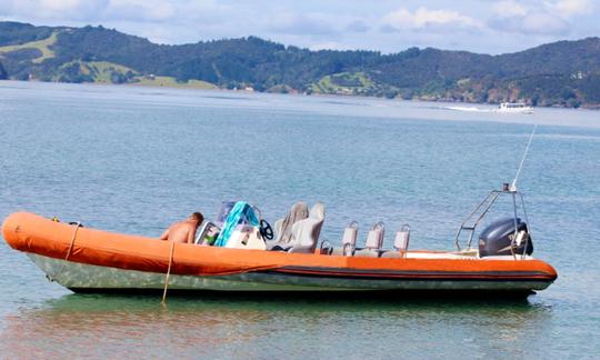 Alugue um barco inflável rígido em Opua, Nova Zelândia