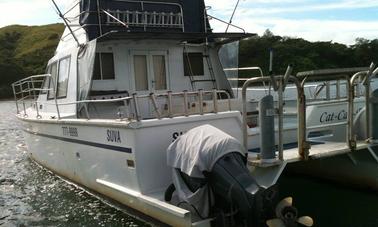 Fishing Adventure in Korolevu, Fiji on Power Catamaran