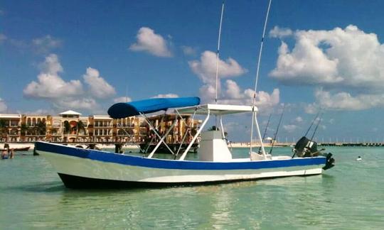 Profitez de la pêche à Playa del Carmen, au Mexique, sur la console centrale