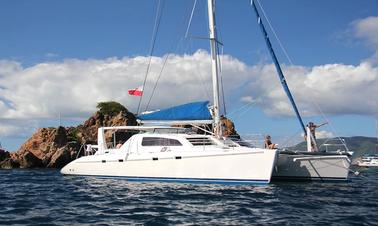 Catamarã Charter Leopard Cruising de 47 pés em Cupe Coy, São Martinho