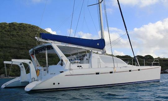 Charter 47' Leopard Cruising Catamaran in Cupe Coy, Sint Maarten