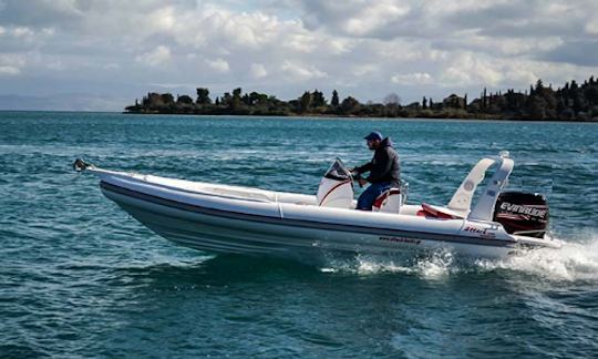 Charter 21' Rocket RIB in Kontokali, Greece