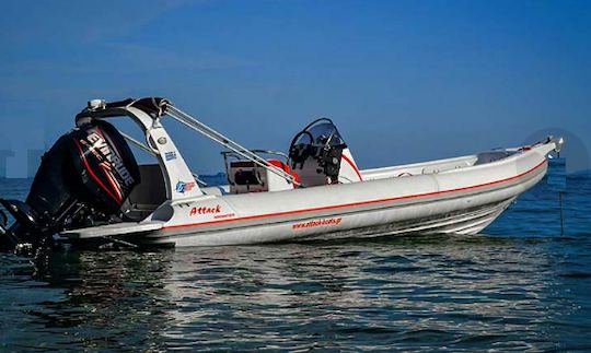 Charter 21' Rocket RIB in Kontokali, Greece