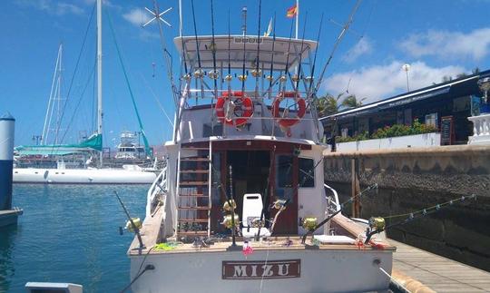 Fishing trip in Teguise, Spain on a Sport Fisherman