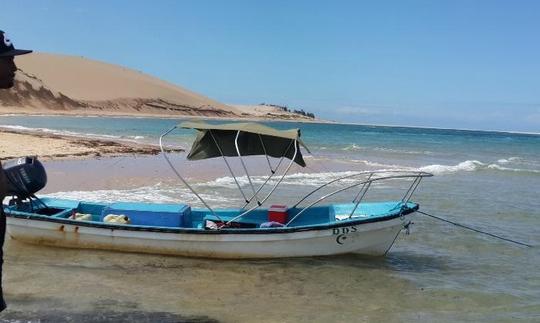 Sueño de pesca en Vilanculos, Mozambique, en un bote