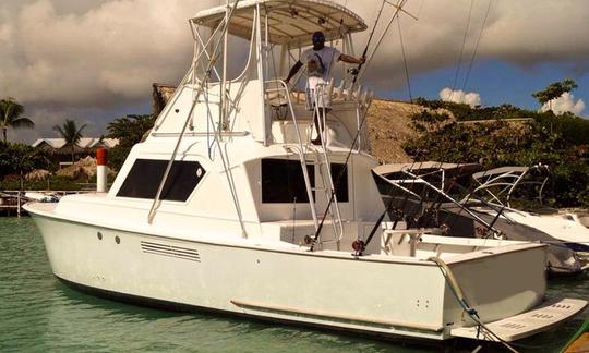 Barco de pesca y buceo en Punta Cana, República Dominicana