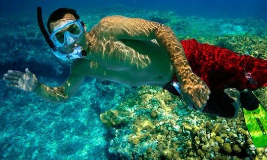 Snorkeling at Ile Aux Cerfs