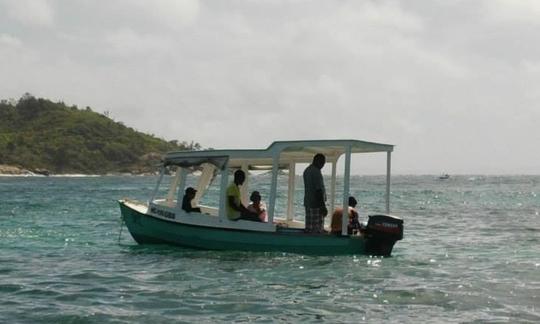 Alquile un barco con fondo de cristal en Victoria, Seychelles