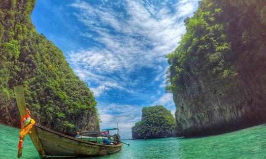 Alquile un recorrido privado en barco de cola larga: 2 días en Koh Phi Phi y puesta de sol en 4 islas, Krabi