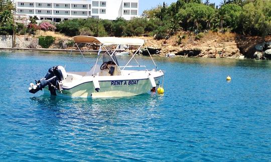 Barco a motor Poseidon 480cc 16' para alugar na Grécia