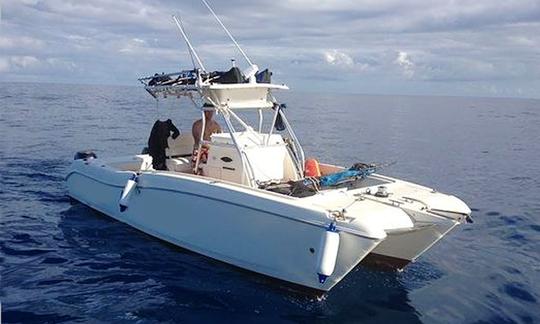 World Cat Sport Fishing Boat off the Zanzibar Archipelago, Tanzania