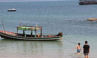 Amazing Traditional Boat for 10 People in Yangon, Myanmar