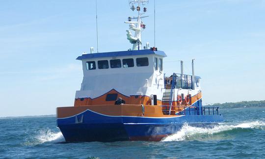 Fishing Trips in Kołobrzeg, Poland on Globetrotter Power Catamaran