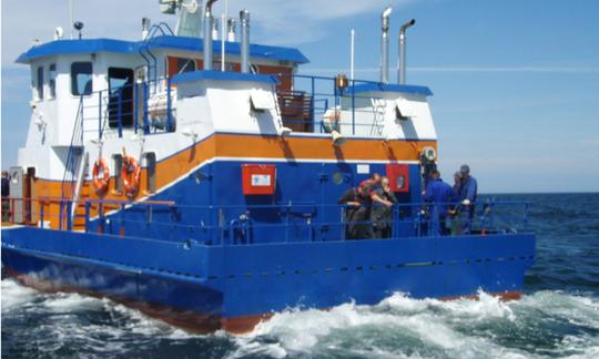 Fishing Trips in Kołobrzeg, Poland on Globetrotter Power Catamaran