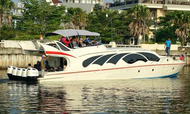 Barco de passageiros Charter Marina Express em Pademangan, Indonésia