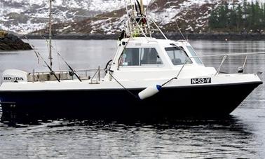 Alquile un barco de pesca de 21 pies en Noruega