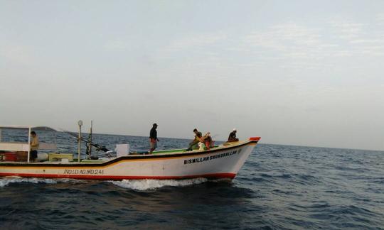 Wild Fishing Adventure in Agatti, Lakshadweep India on a traditional boat