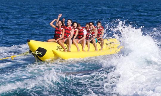 Aproveite o Banana Boat em Aydın, Turquia