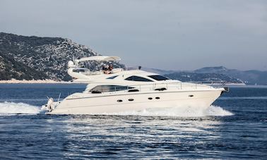 Charter 57' Aicon Fly - Senza Parole Power Mega Yacht in Šibenik, Croatia