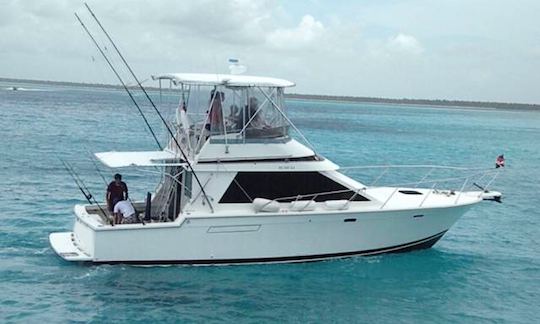 Charter de pêche de 40 pieds au départ de La Romana, République dominicaine