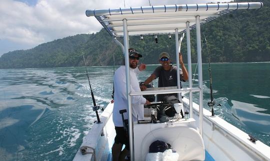 Fishing in Zancudo, Costa Rica on Center Console