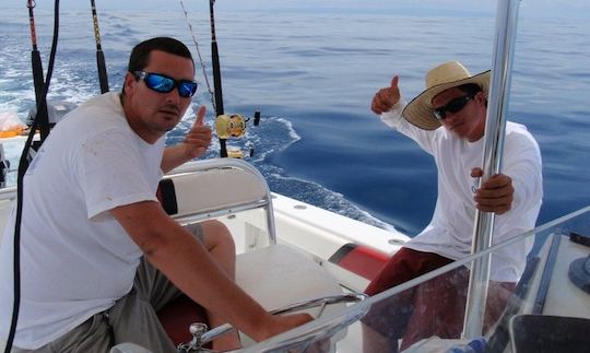 Fishing in Zancudo, Costa Rica on Center Console