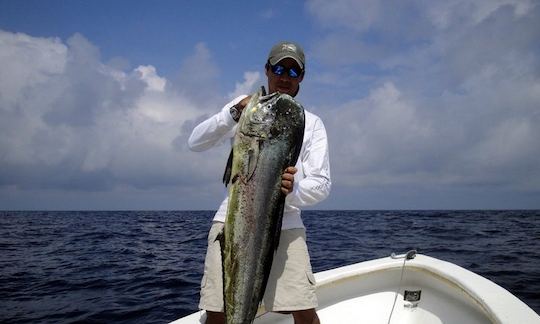 Fishing in Zancudo, Costa Rica on Center Console