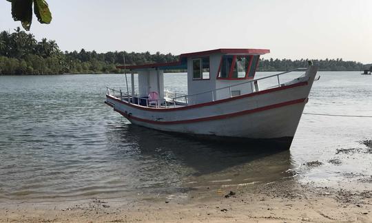 40ft Trawler Fishing Charter for 5 People in Ngwesaung, Myanmar