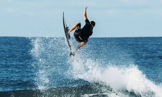 Enjoy Surfing In Ngambur, Indonesia