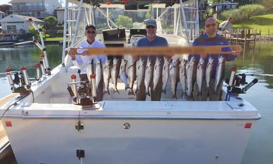 Kenosha Fishing Charter on 32ft Luhrs Tournament Sportfish