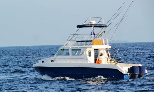 Carta de pesca no iate Gulf Craft Maldives de 38 pés em Malé, Maldivas