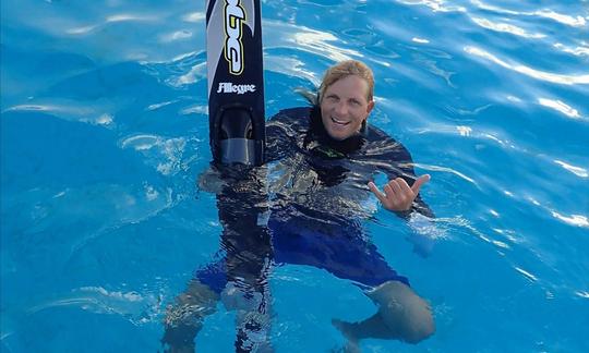 Clases de wakeboard en Vaitape, Polinesia Francesa