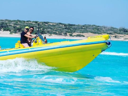 Explore South Cretan Seas with 21ft Dolphin RIB