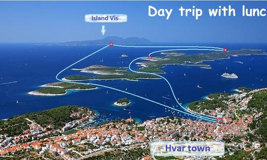 Private boat tours island Vis, crewed boat rental island Vis, day boat excursions, boat hire island Vis