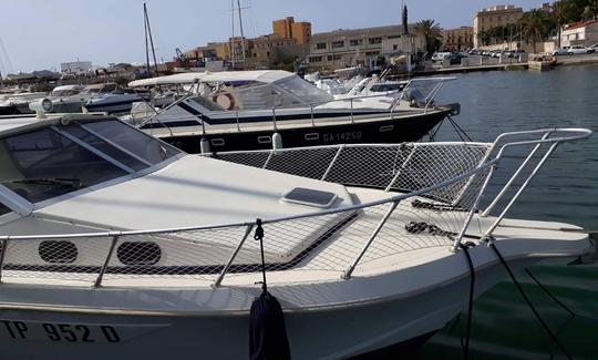 Location de bateau couvert pour 14 personnes à Trapani, Italie