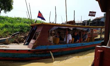 Sightseeing on Traditional Canal Boat in Siem Reap Province, Cambodia