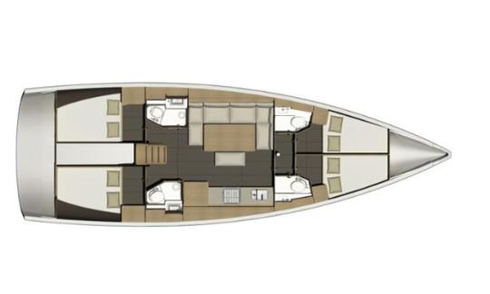 Disfrute de la navegación en un monocasco Dufour Grand Large - Alegro Cruising de 46 pies en Sukošan, Croacia