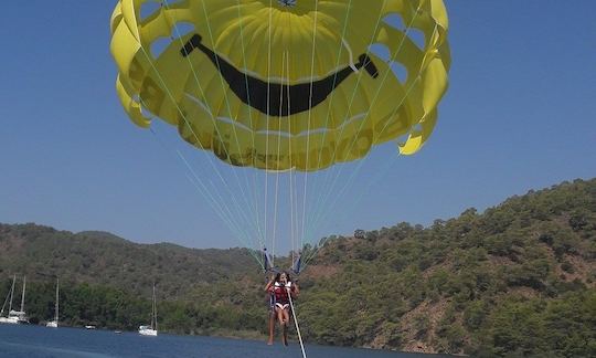 Amazing Parasailing experience ready to book out of Antalya, Turkey.