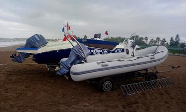 Increíble viaje de pesca disponible en Antalya a bordo de este acogedor bote inflable rígido