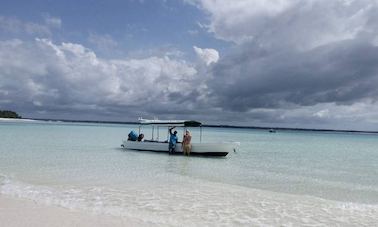 Uma incrível experiência de mergulho com snorkel na ilha mnemba ao norte de Zanzibar, Tanzânia