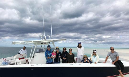 Charter 36' Jupiter Center Console in Spanish Wells, Bahamas