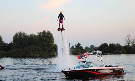 Wakeboarding Boat In Vinkeveen