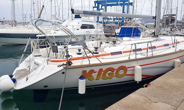 Cruise along the coast of Rijeka, Croatia with this Bavaria 49